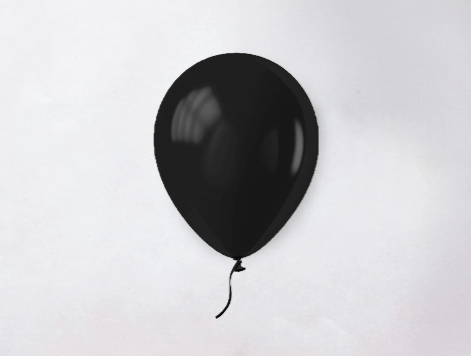 Black Colour Helium Balloon