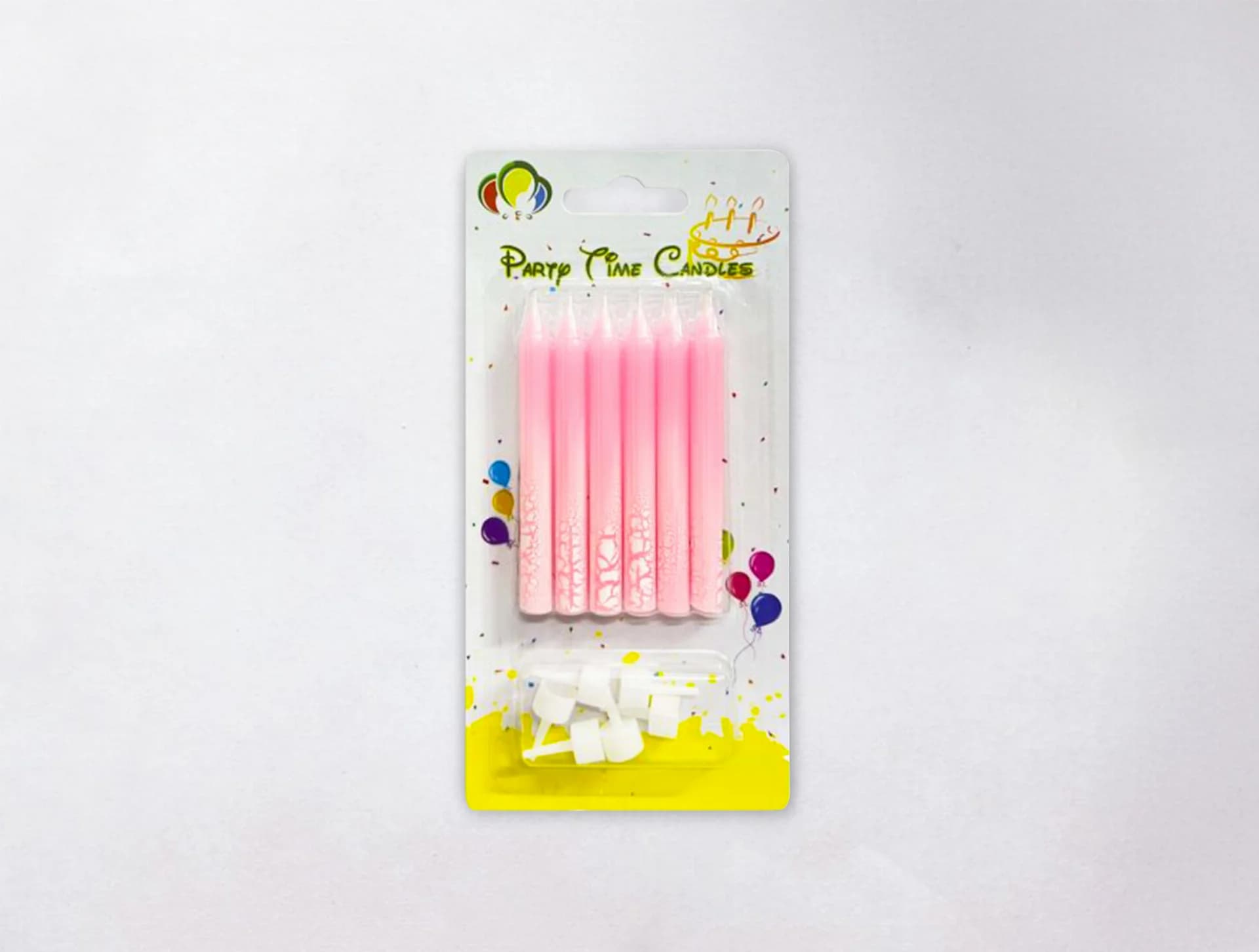 Birthday Candles - Pink 6pcs