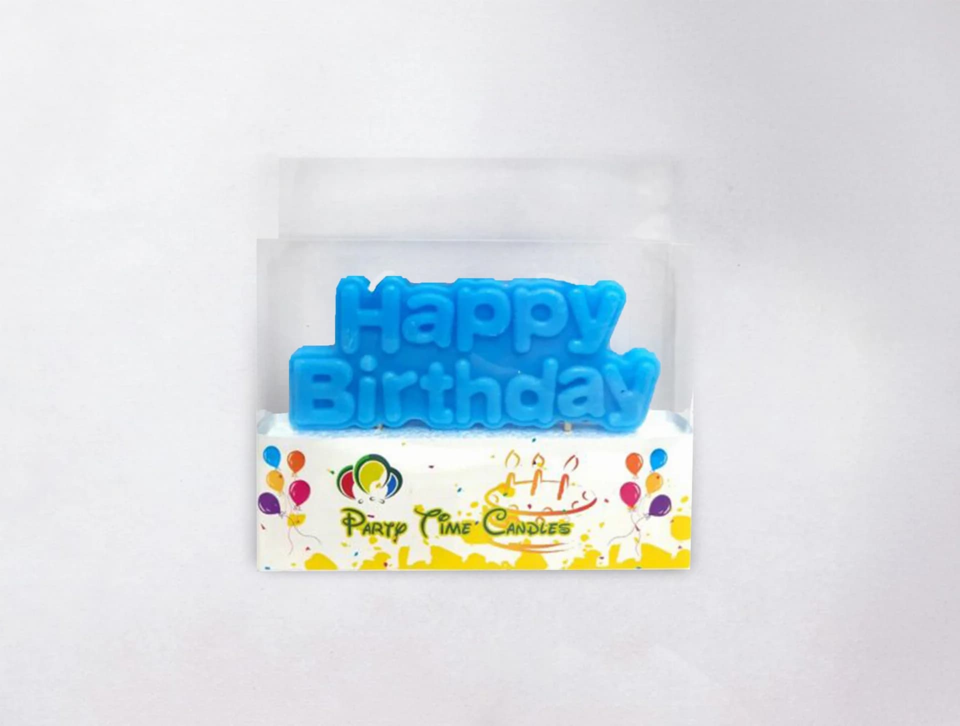 Happy Birthday Candle - Blue