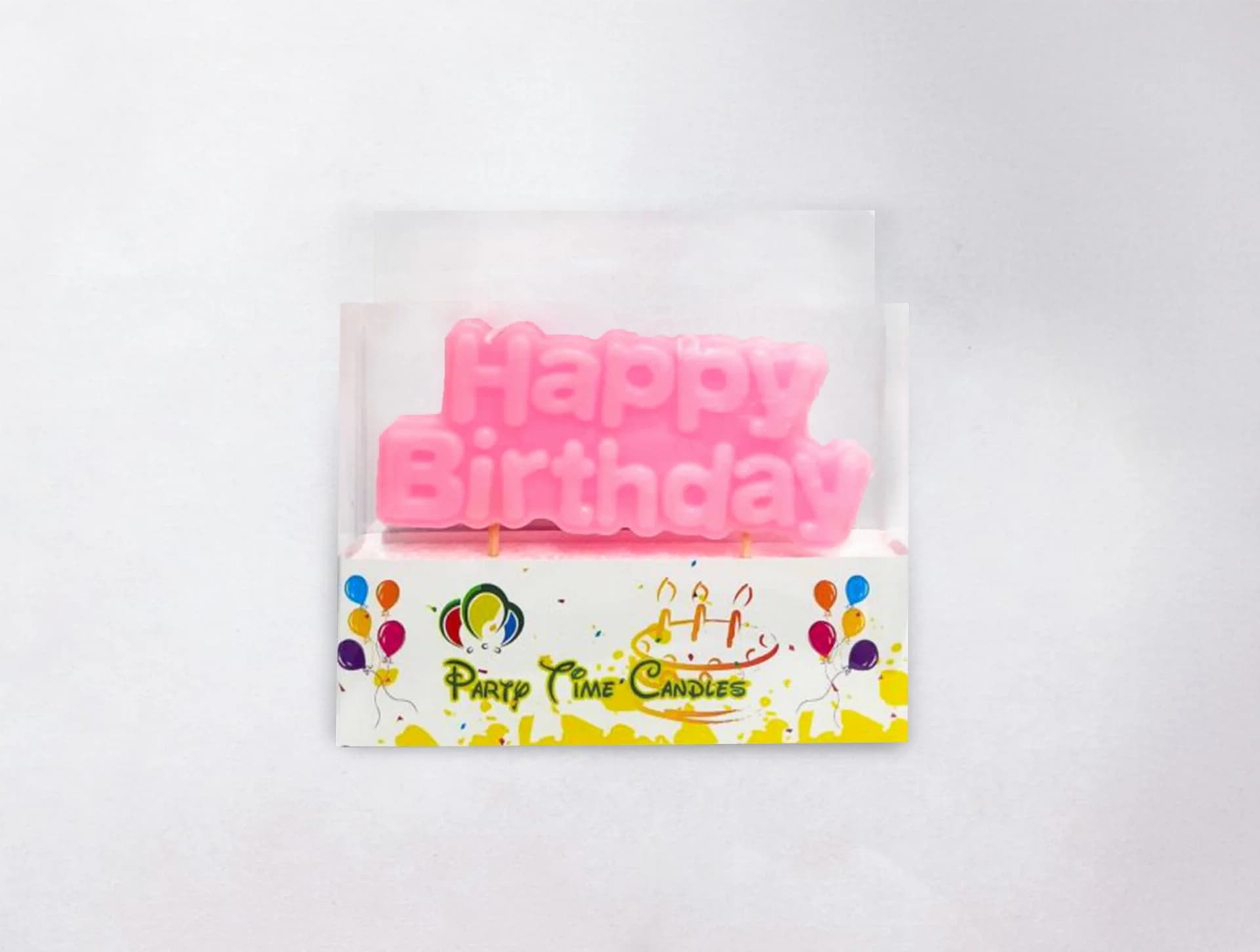 Happy Birthday Candle - Pink