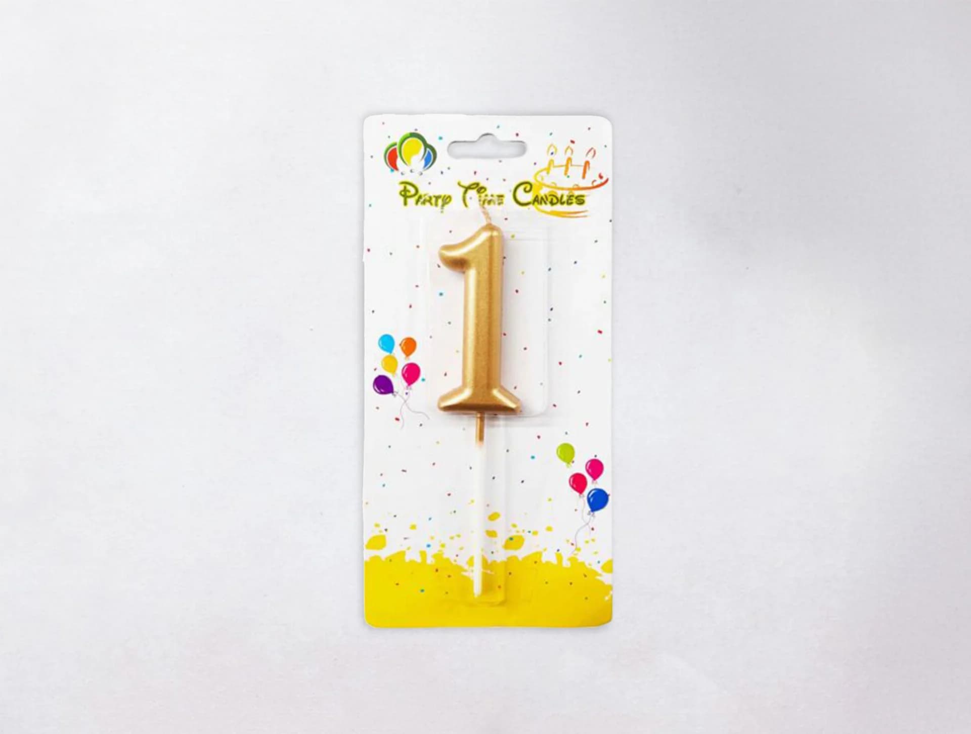 Number Candle - 1, Gold