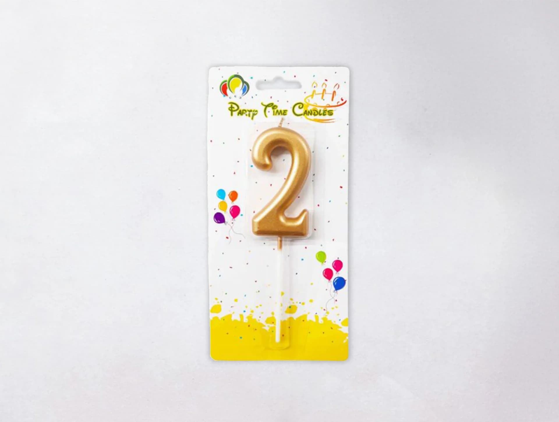 Number Candle - 2, Gold