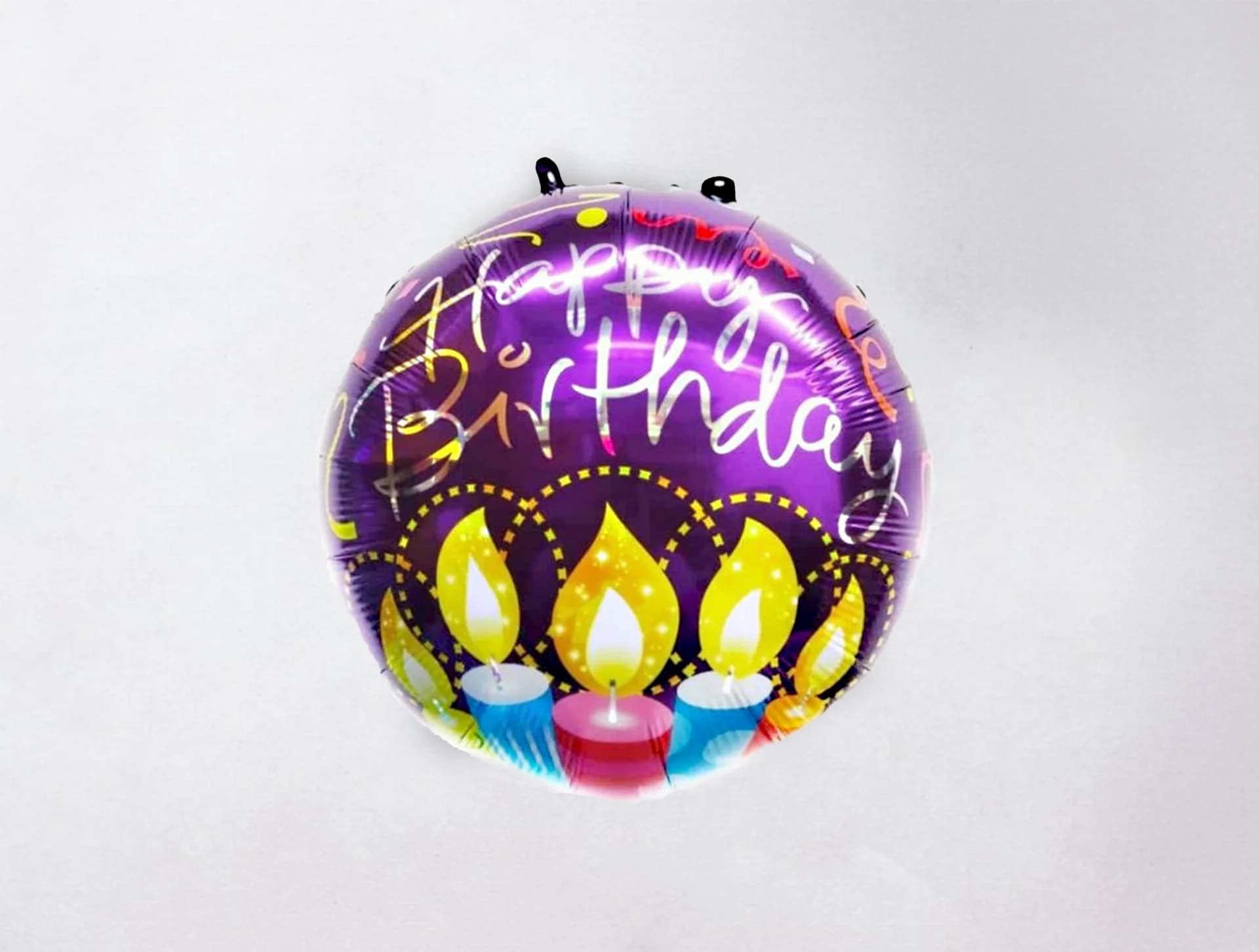 Helium Balloon - Happy Birthday Candle Design