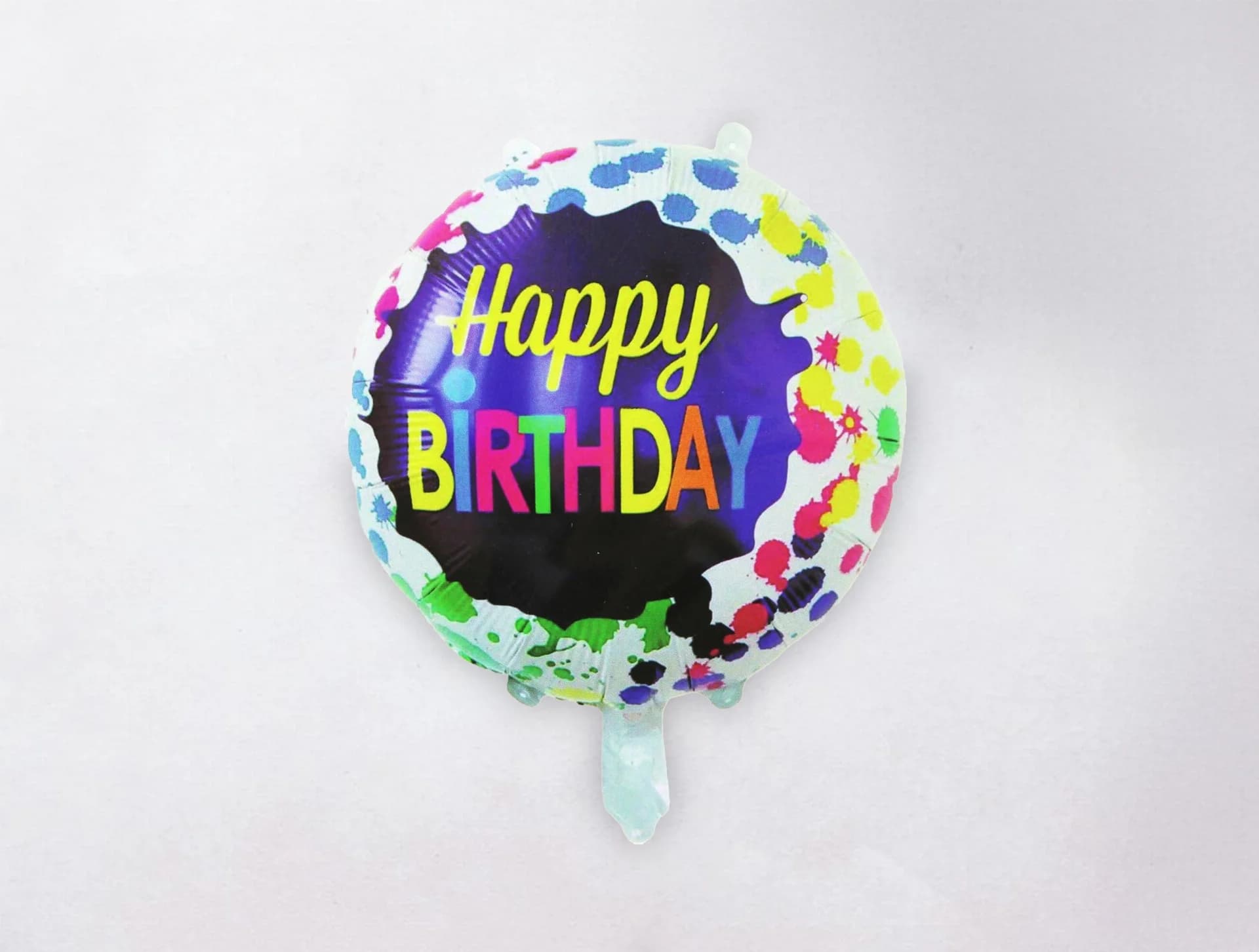 Helium Balloon - Happy Birthday Colorful