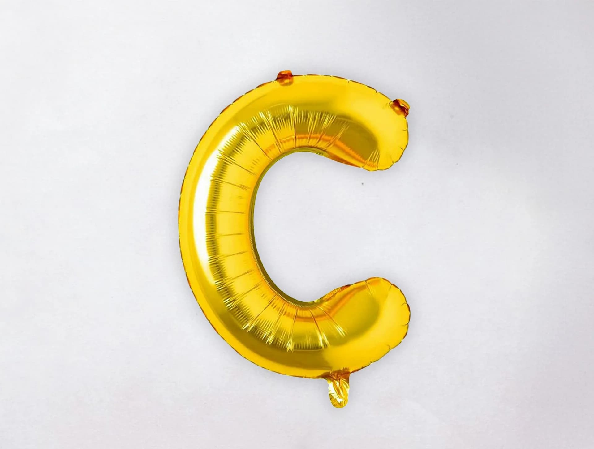 Helium Letter Balloon - C - Gold