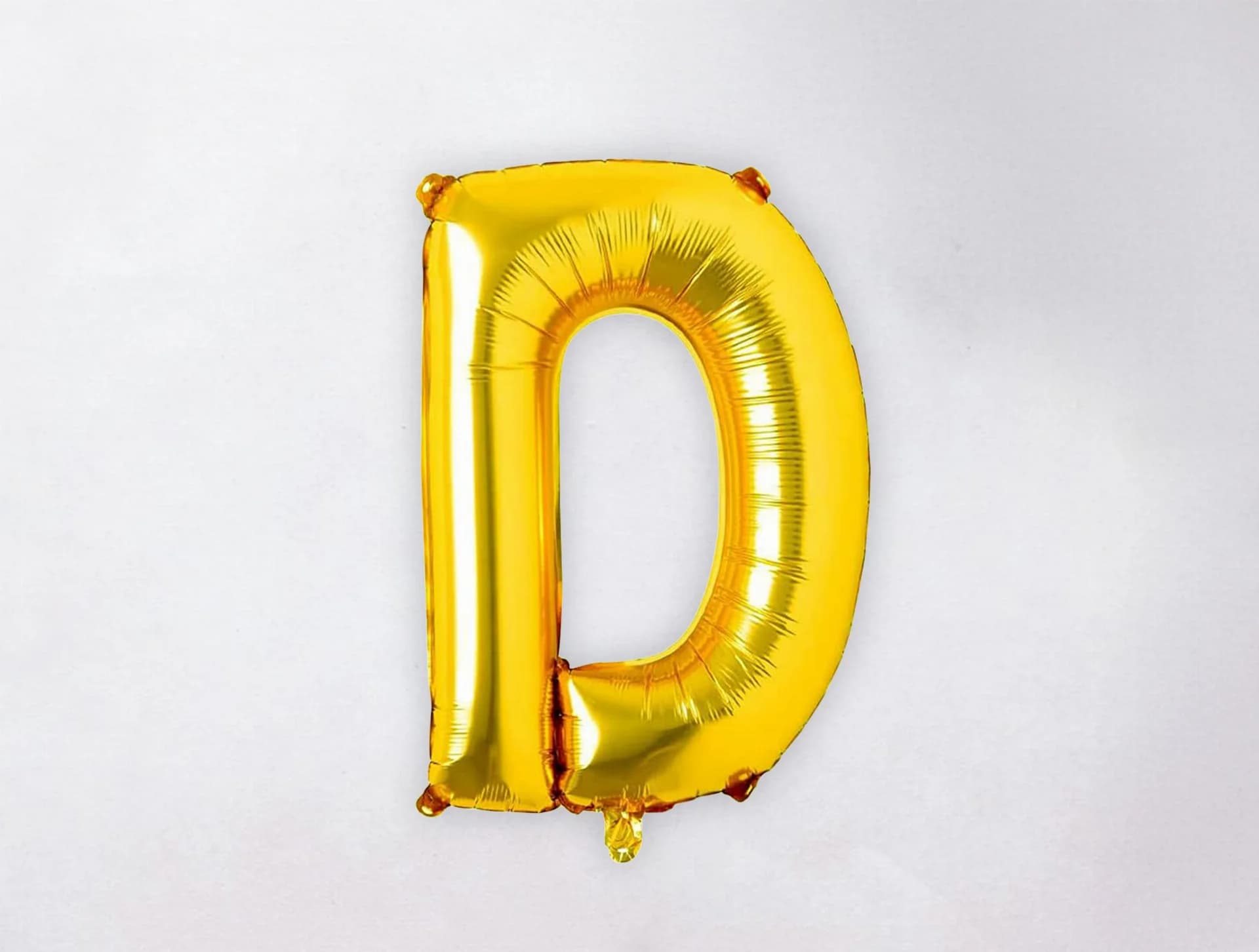 Helium Letter Balloon - D - Gold