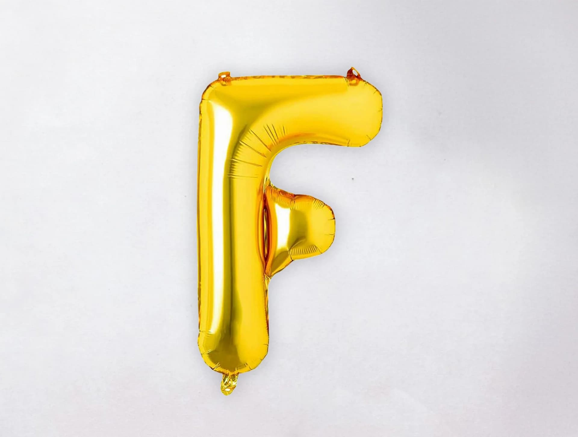 Helium Letter Balloon - F - Gold