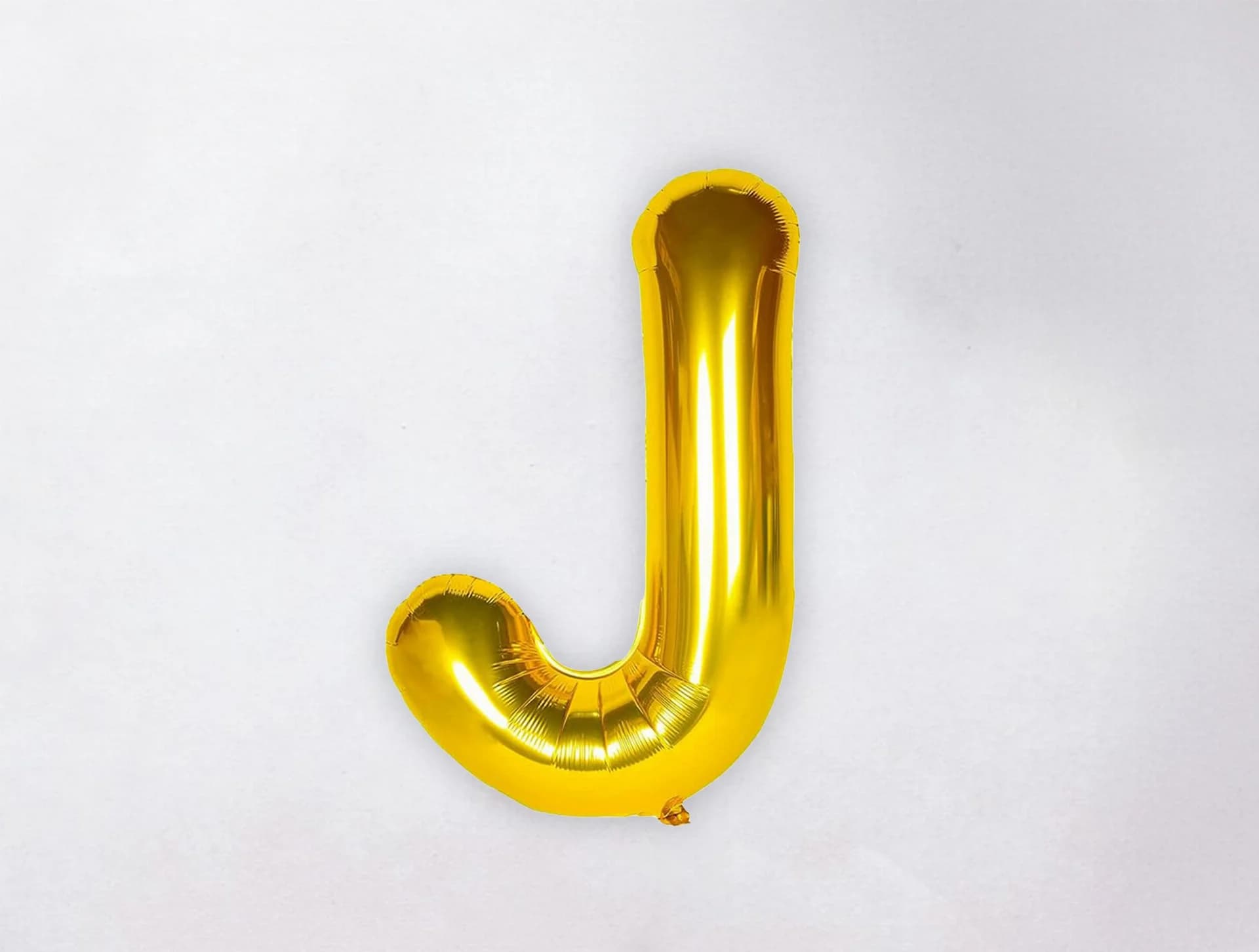 Helium Letter Balloon - J - Gold