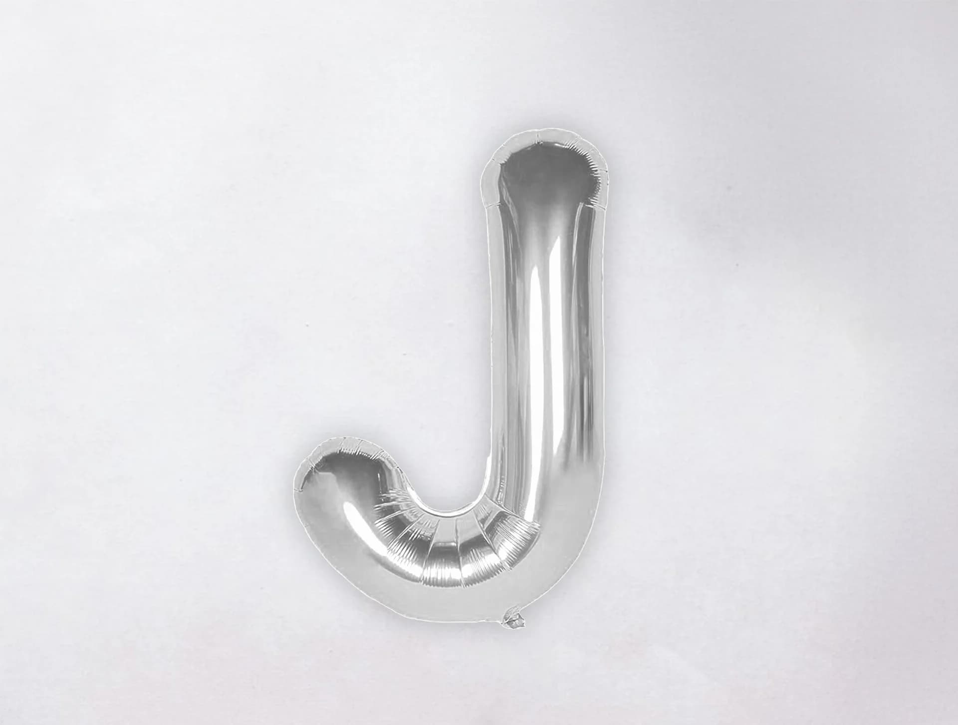 Helium Letter Balloon - J - Silver