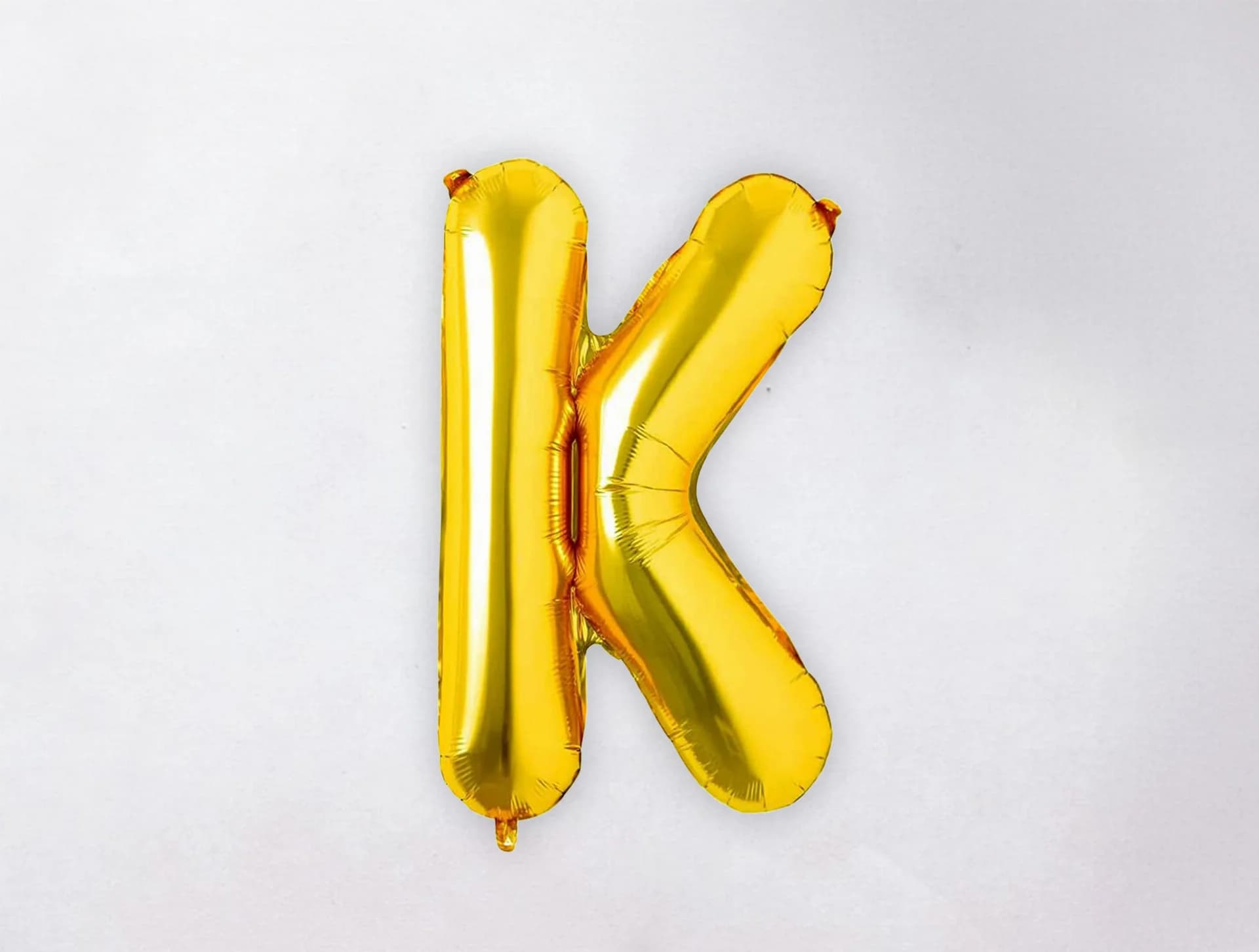 Helium Letter Balloon - K - Gold