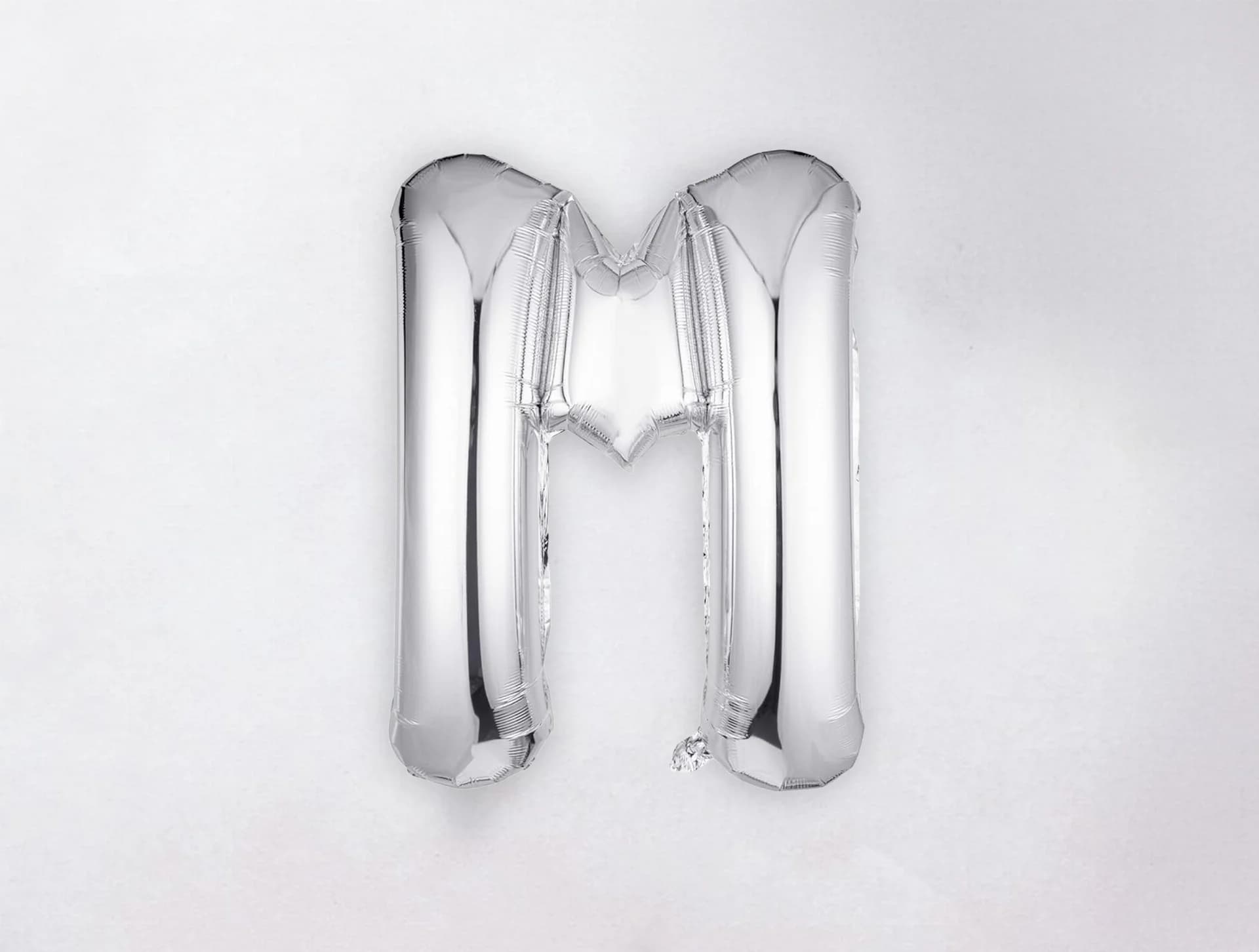 Helium Letter Balloon - M - Silver