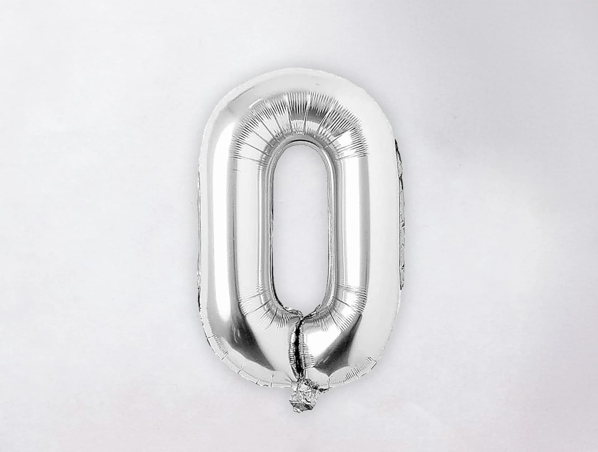 Helium Letter Balloon - O - Silver