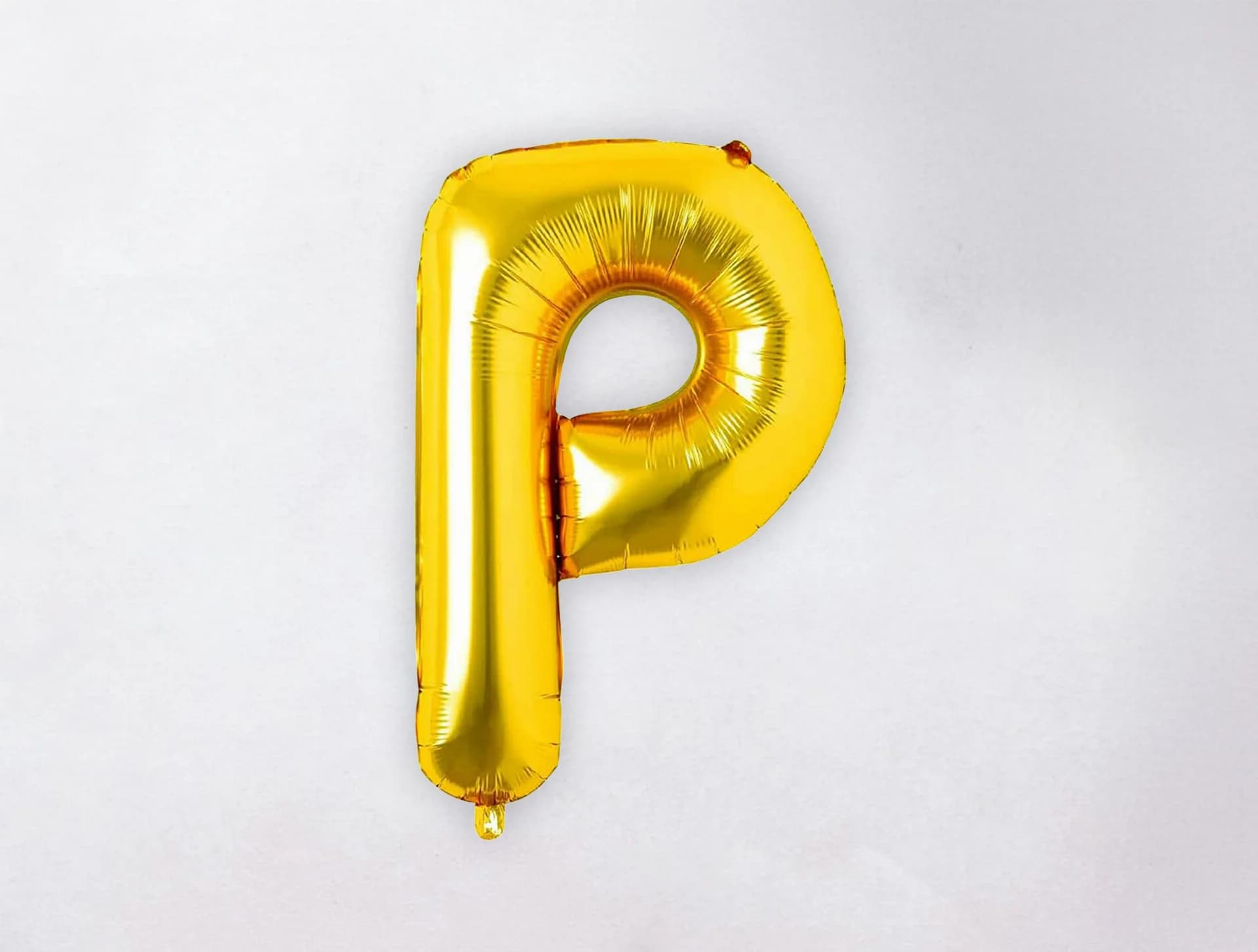 Helium Letter Balloon - P - Gold