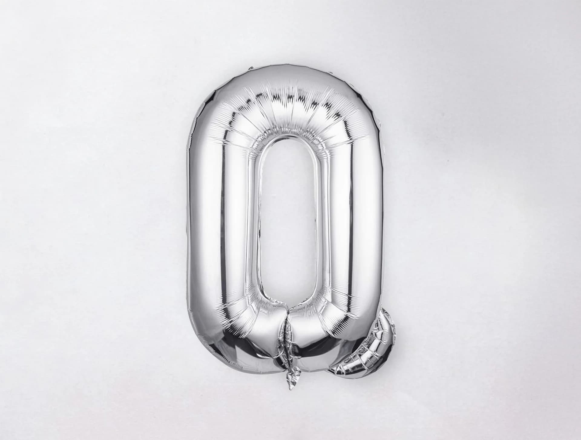 Helium Letter Balloon - Q - Silver