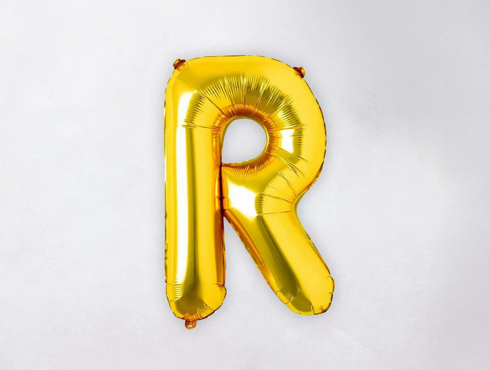 Helium Letter Balloon - R - Gold