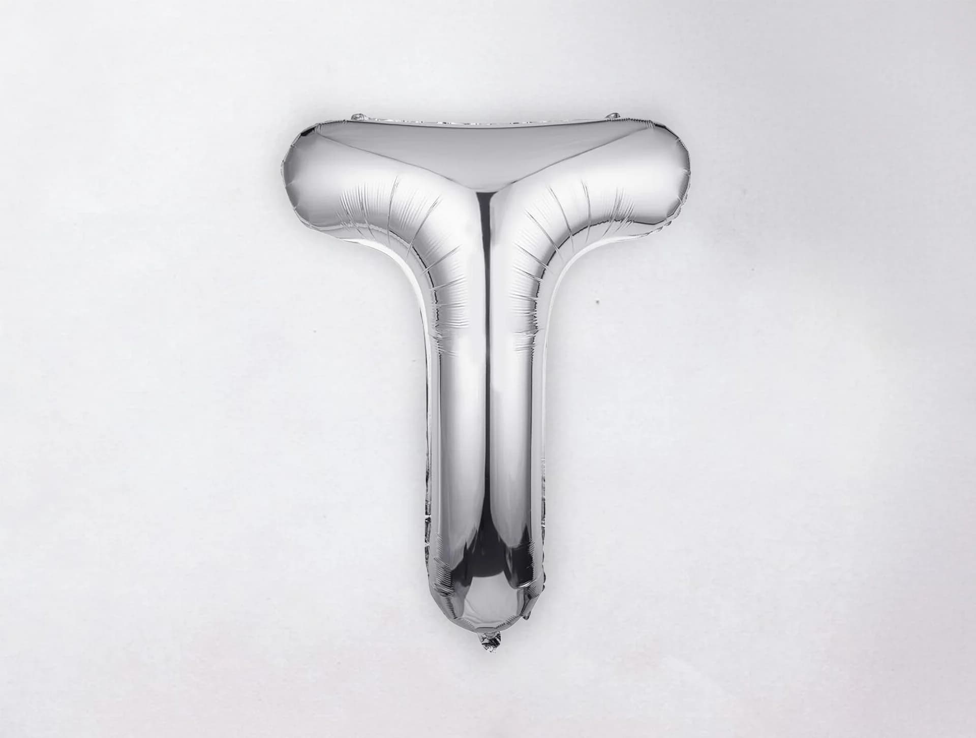 Helium Letter Balloon - T - Silver