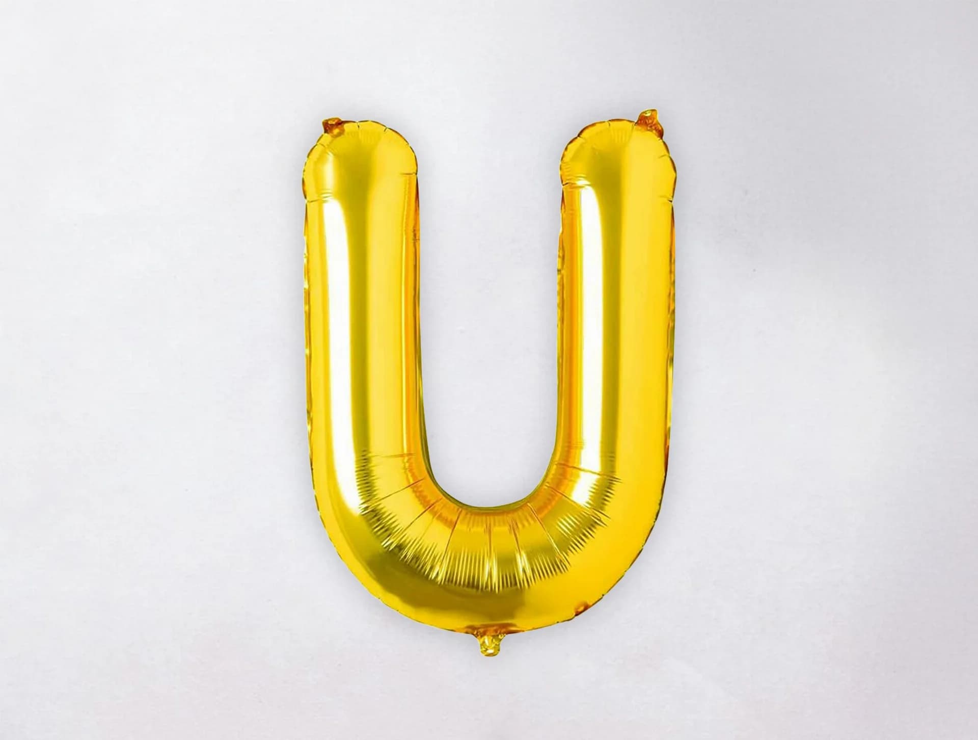 Helium Letter Balloon - U - Gold