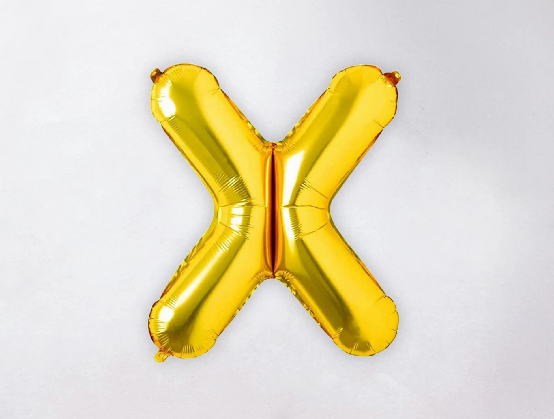 Helium Letter Balloon - X - Gold