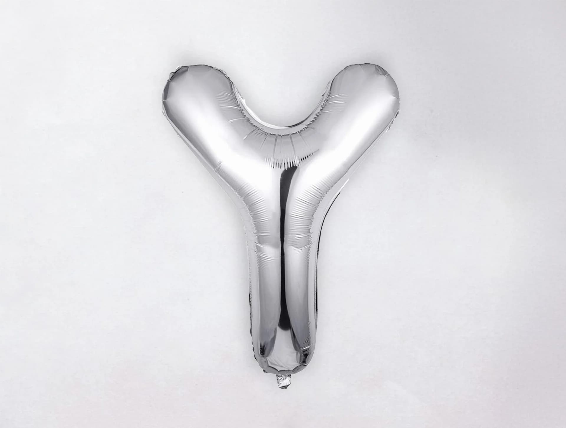 Helium Letter Balloon - Y - Silver