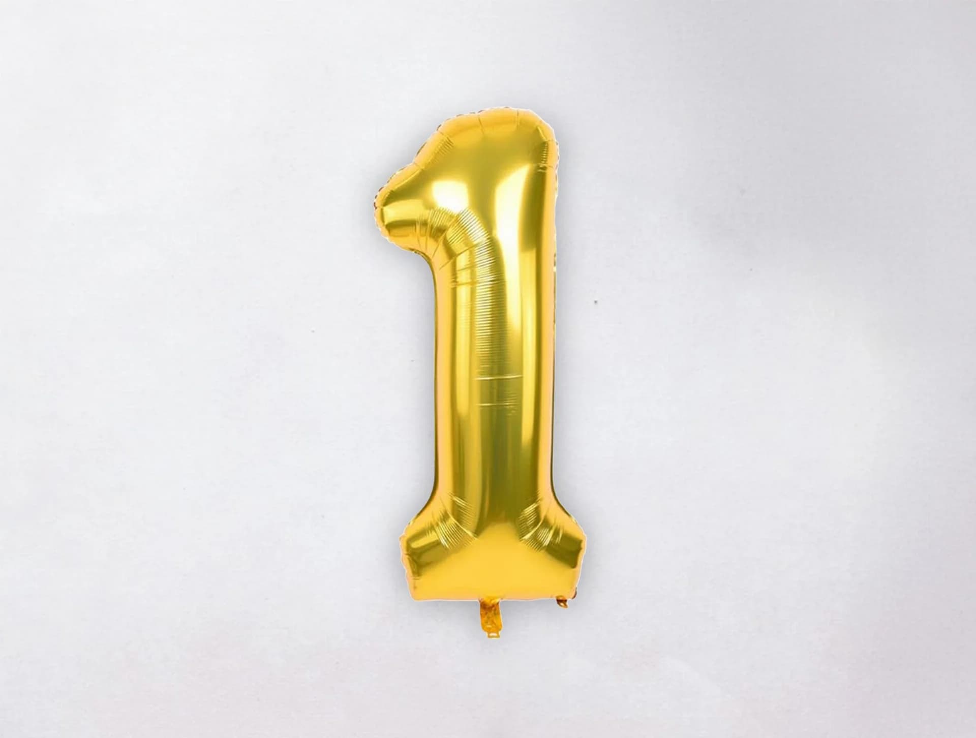 Helium Number Balloon - 1 - Gold