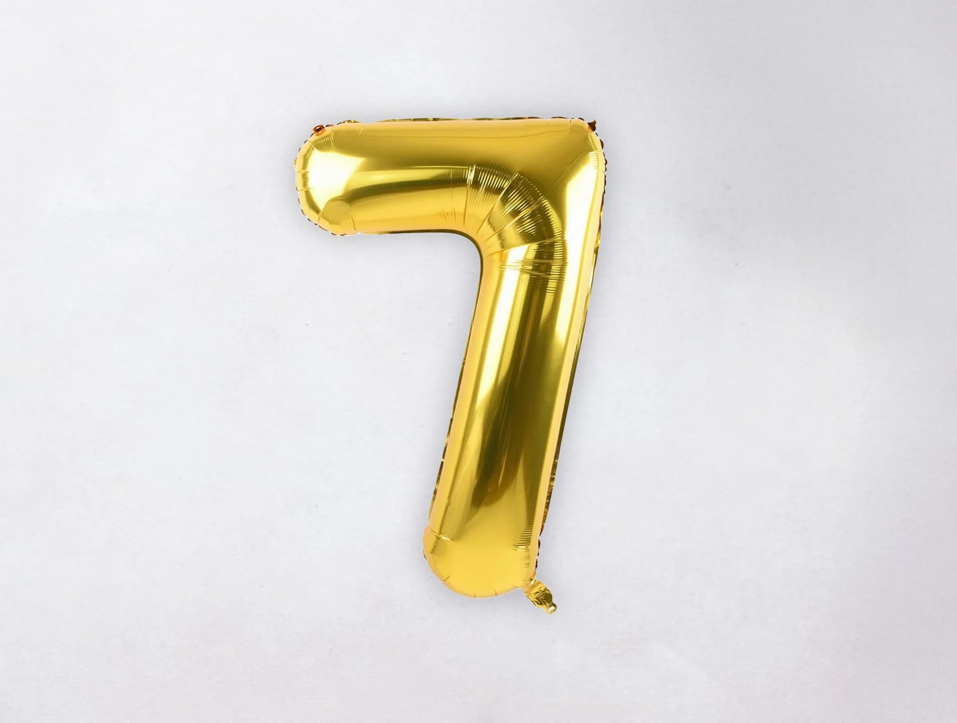 Helium Number Balloon - 7 - Gold