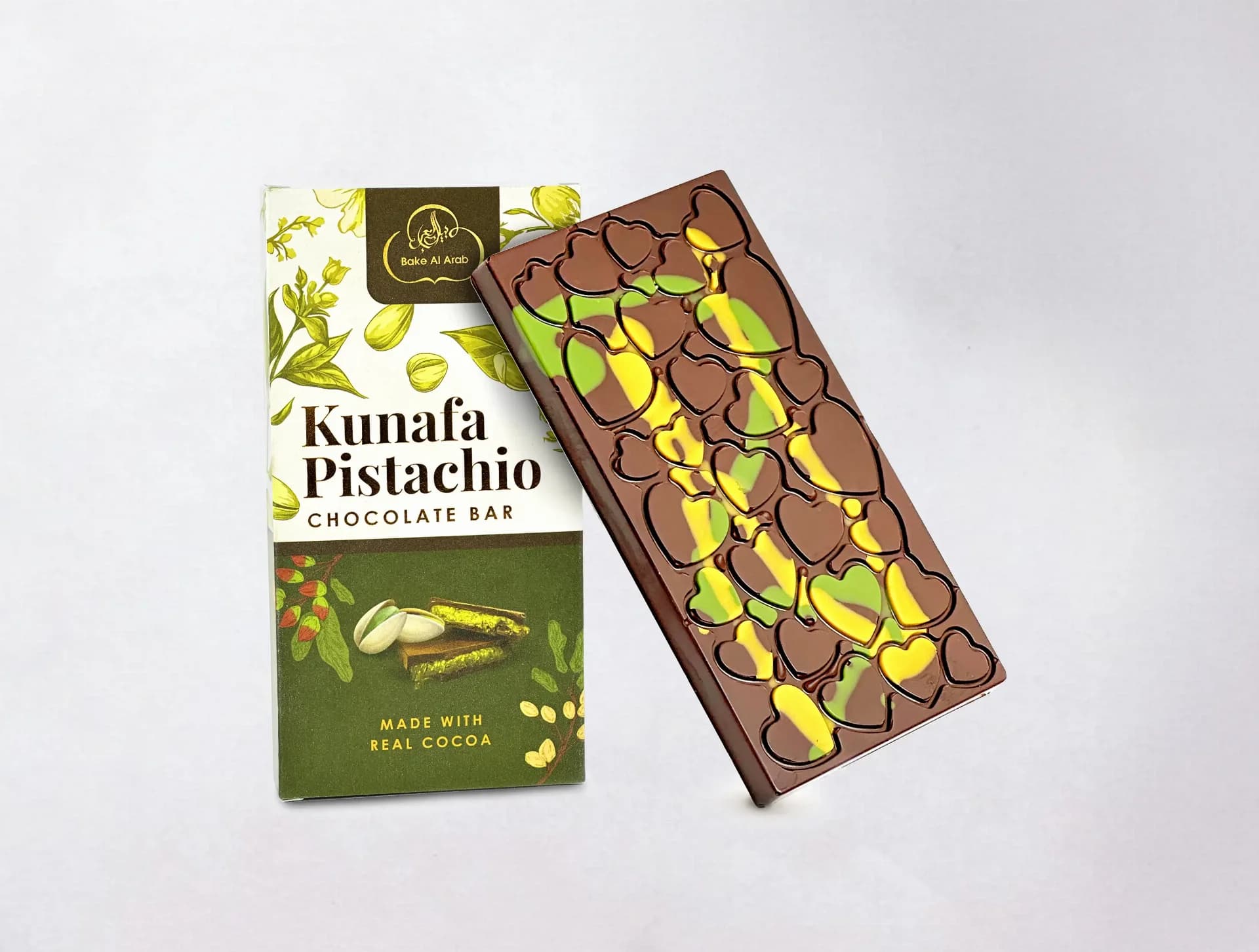 Kunafa Pistachio Chocolate Bar (100gm)