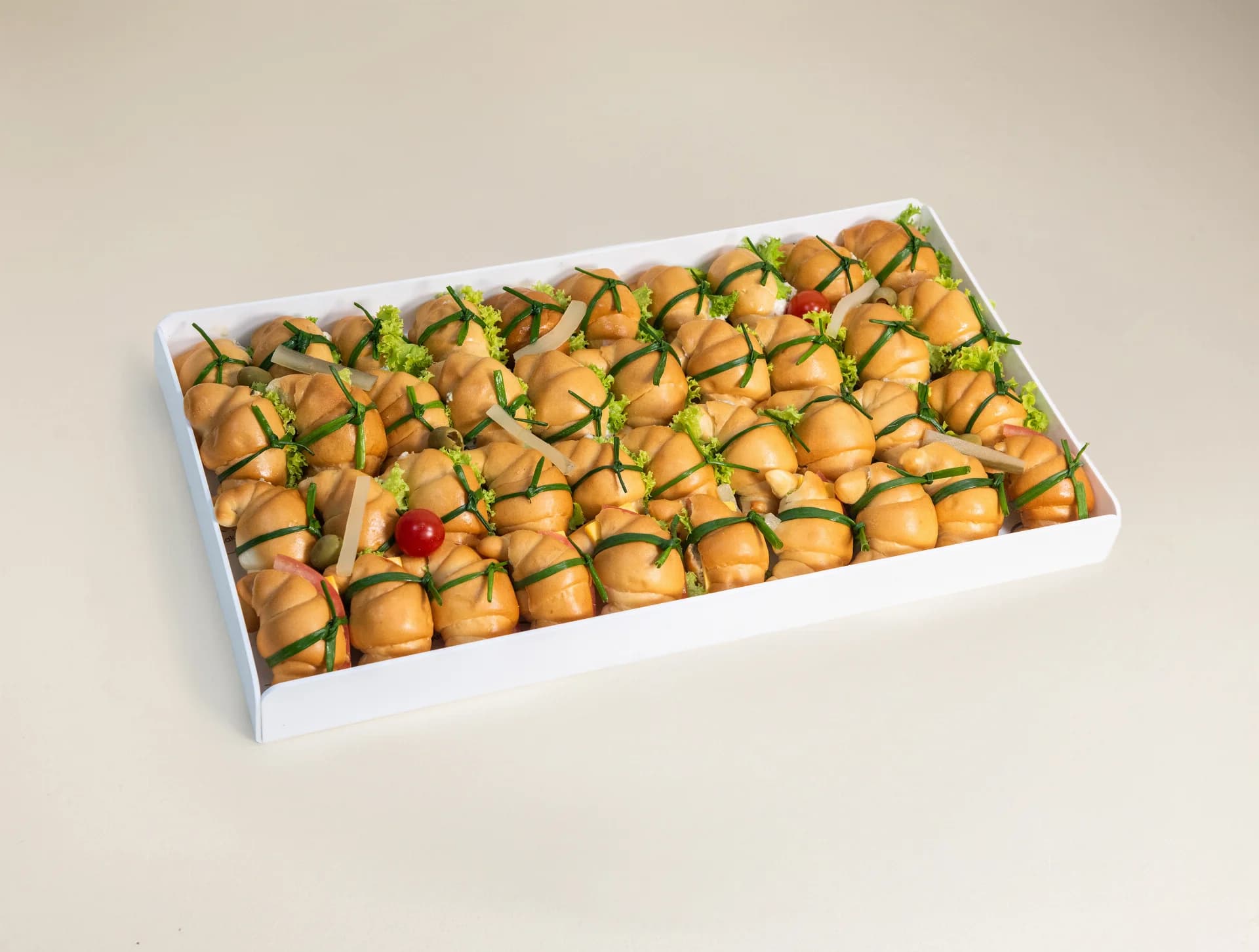 Bread Croissants 40 Pcs Acrylic Tray