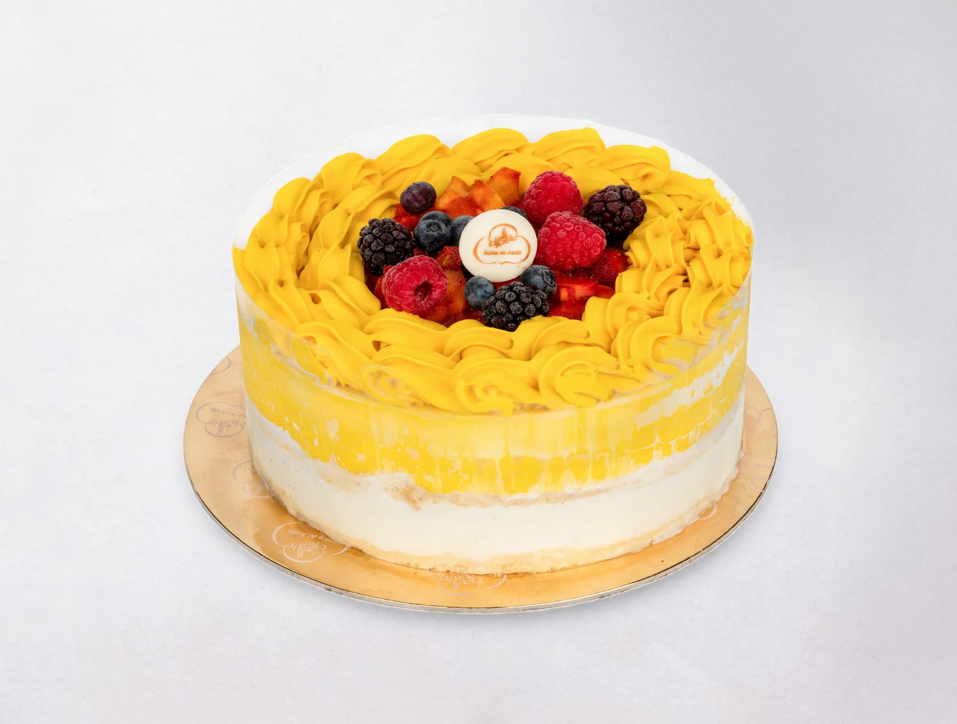 Mango Vanilla Ice Cream Cake