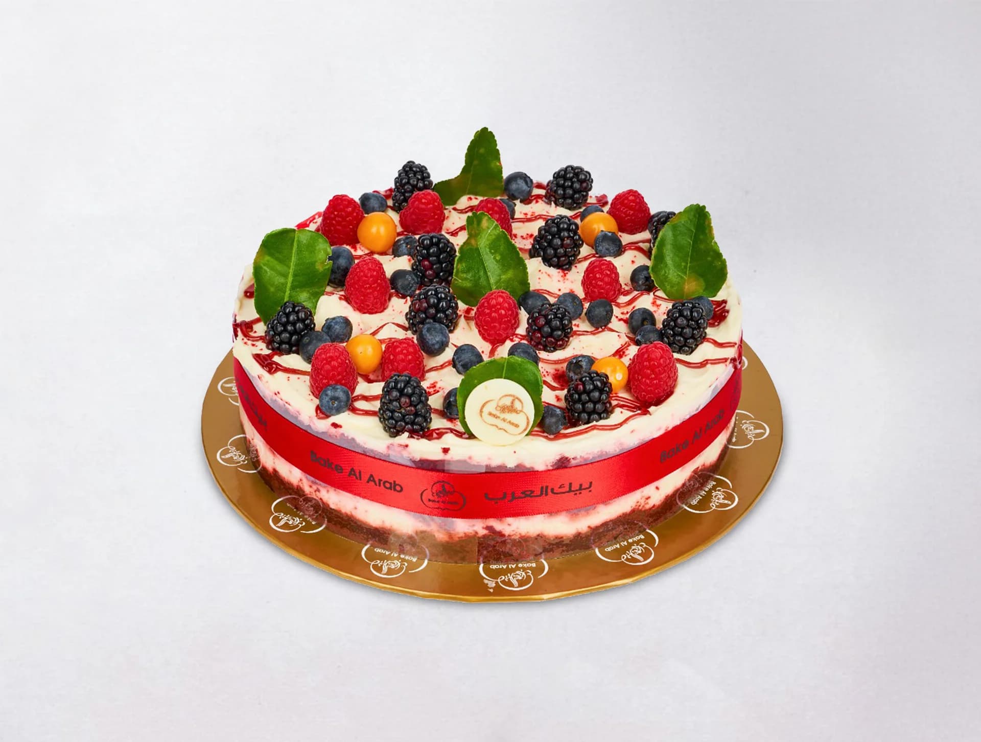 Red Velvet Mix Berries Cake