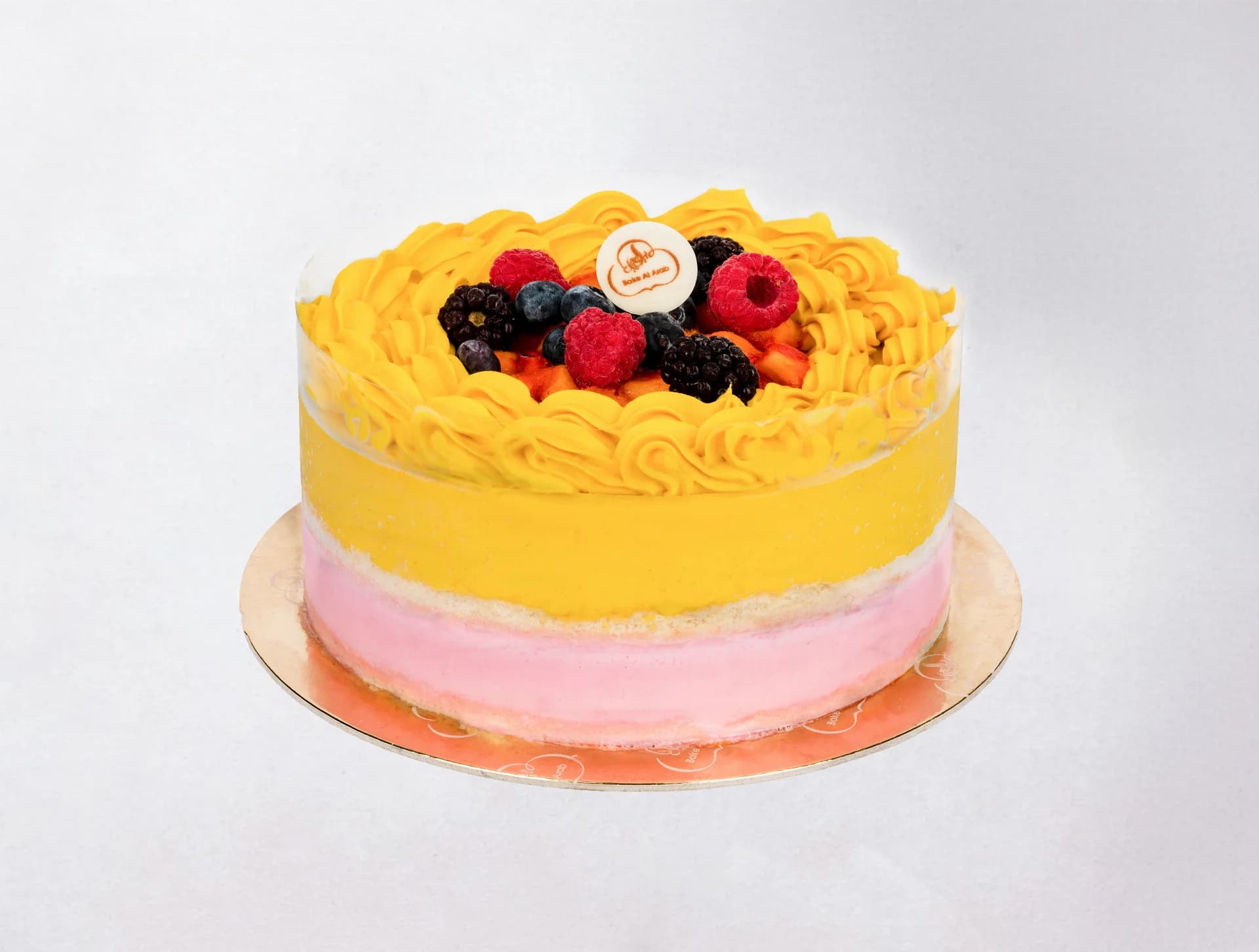 Mango Rose Ice Cream Cake