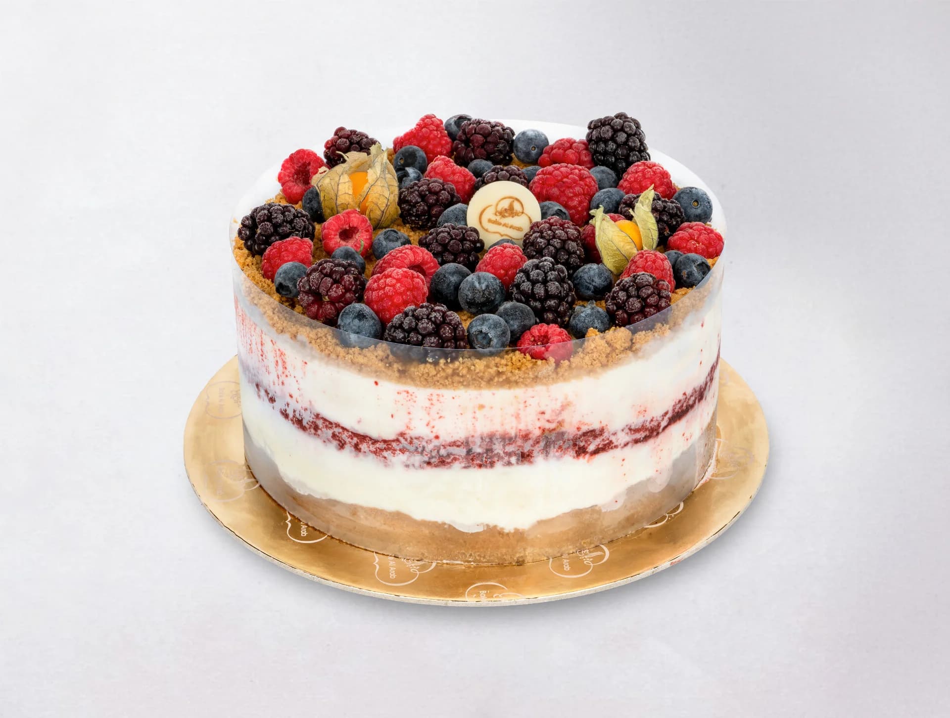 Raspberry Velvet Ice Cream Cake