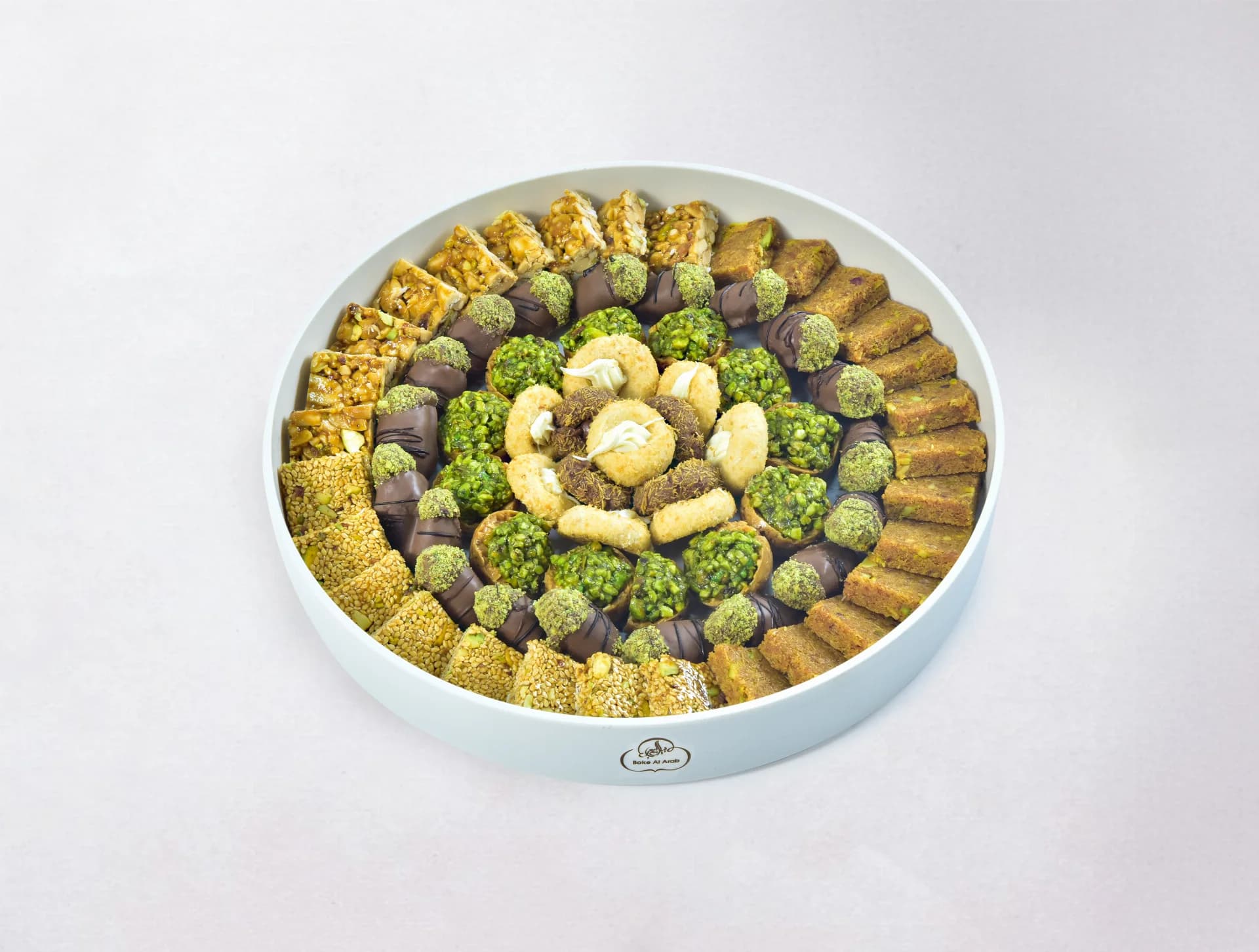 Arabic Sweets Mix Round Tray Medium