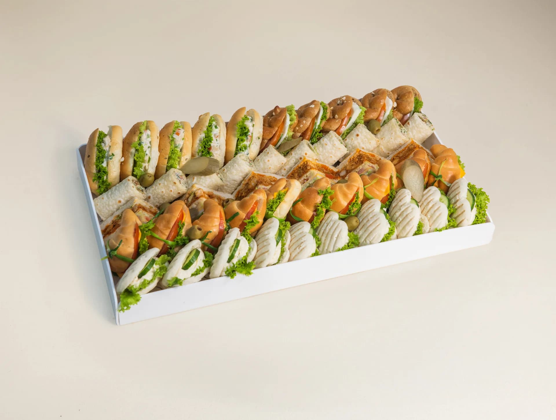 Assorted Sandwich Tray 46 Pcs in Acrylic Tray