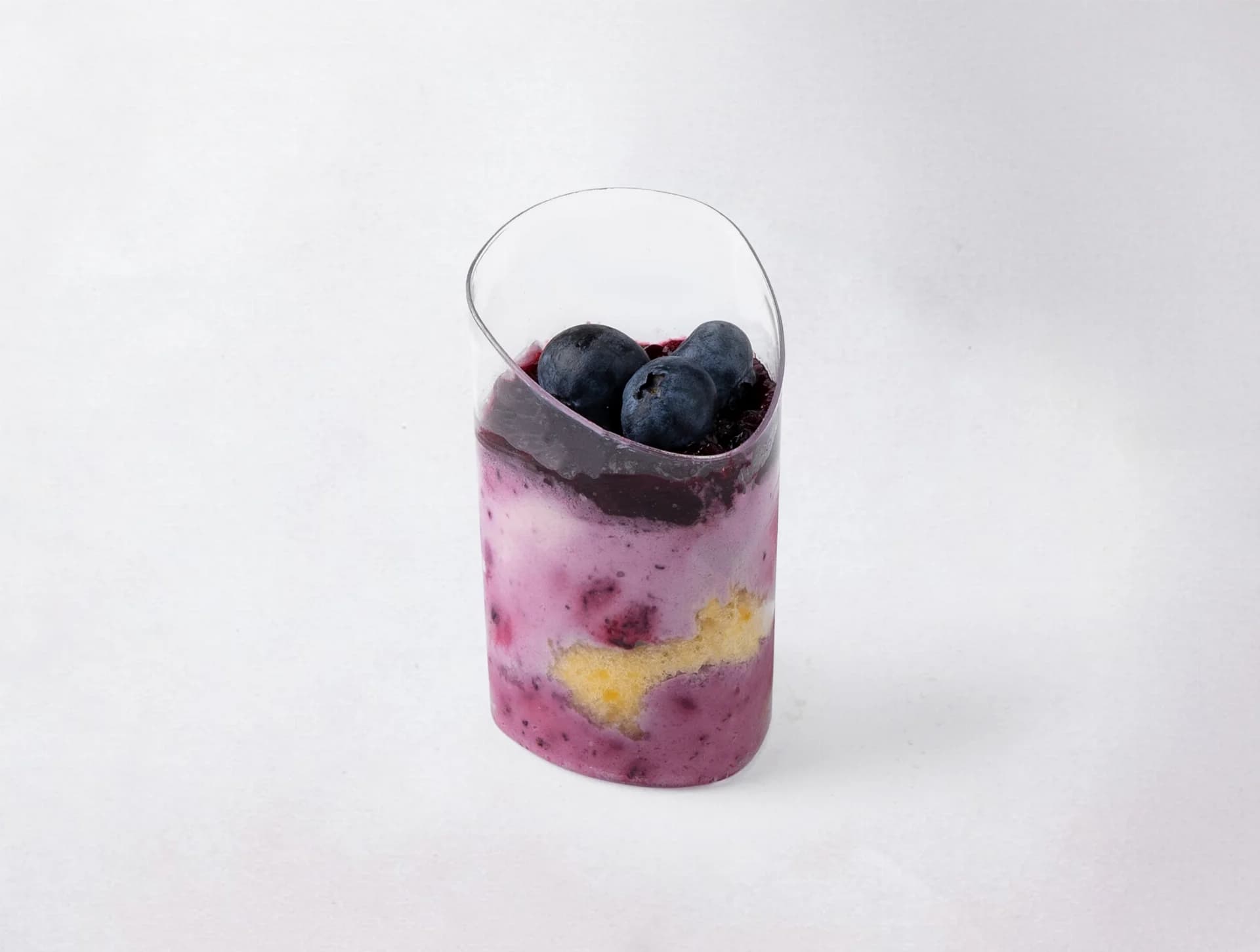 Blueberry Cheese Dessert Glass
