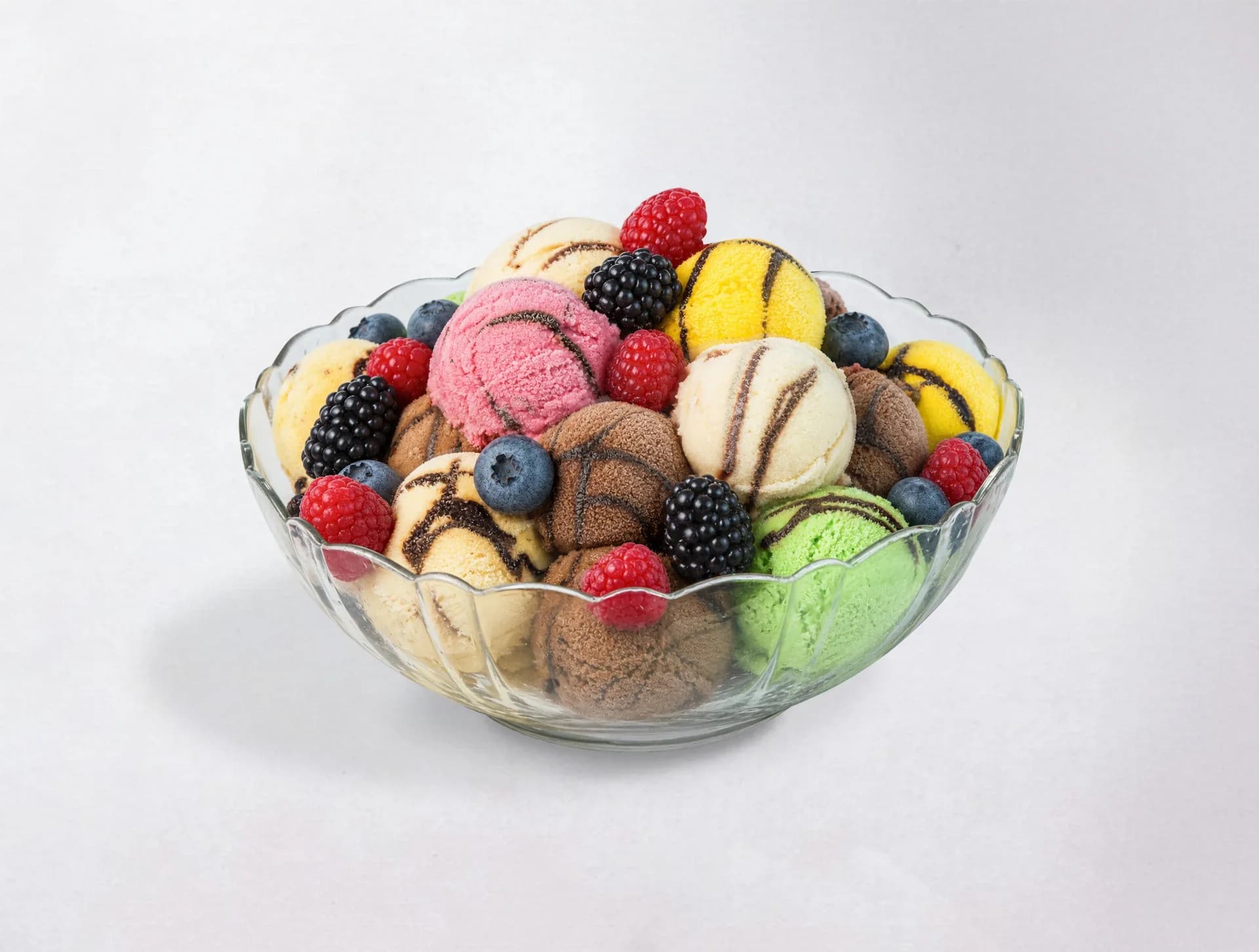 Rainbow Scoop Ice Cream Bowl
