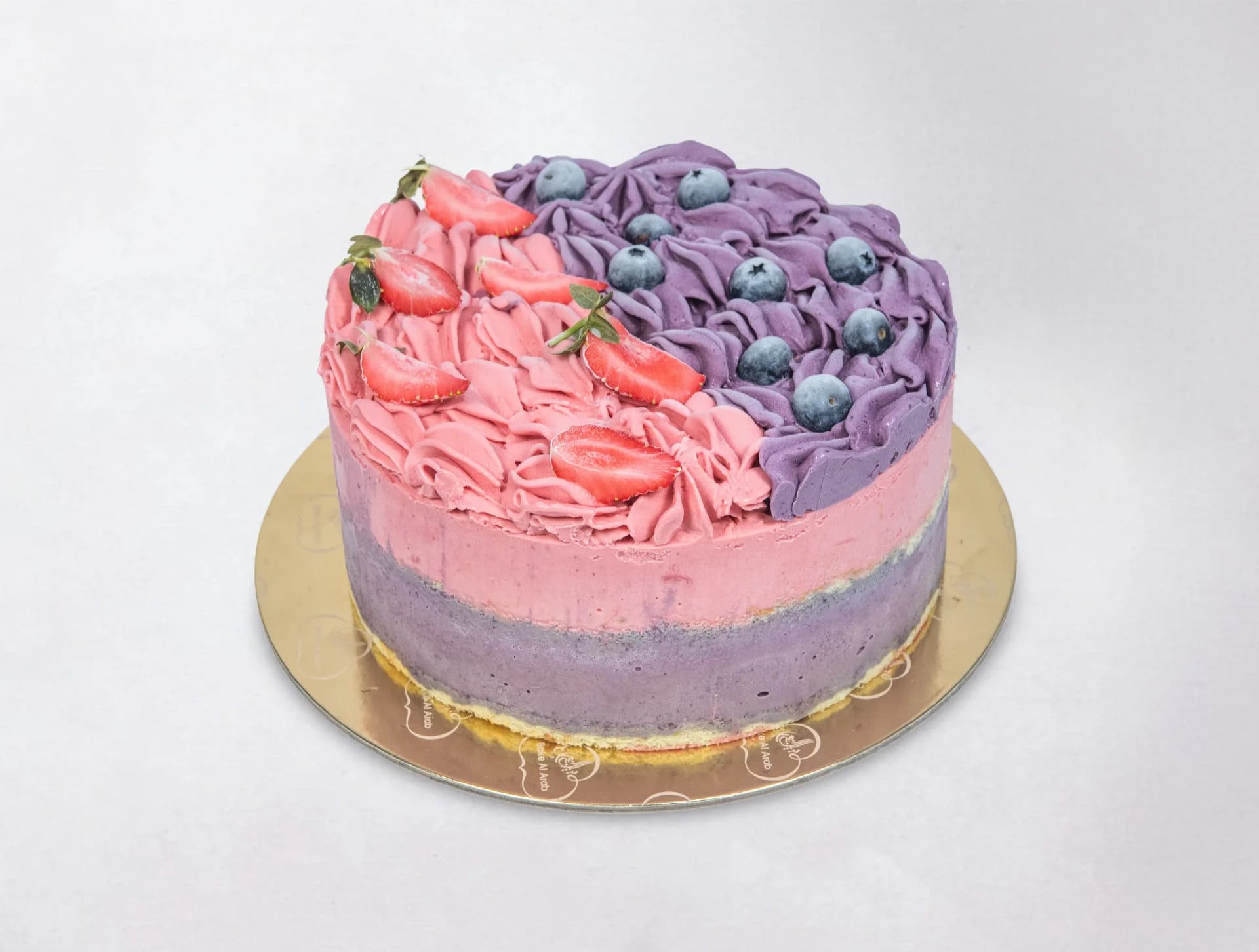 Double Berry Ice Cream Cake