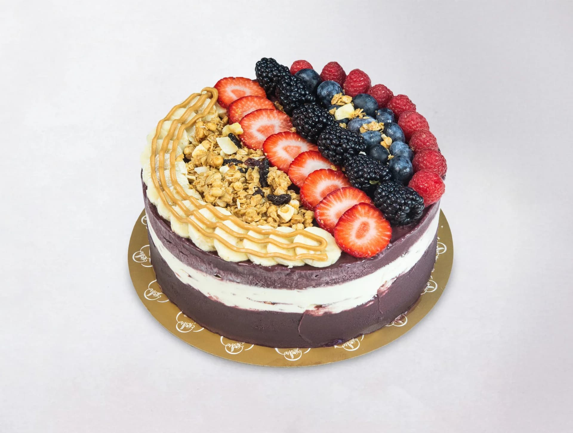 Acai Coconut Ice Cream Cake