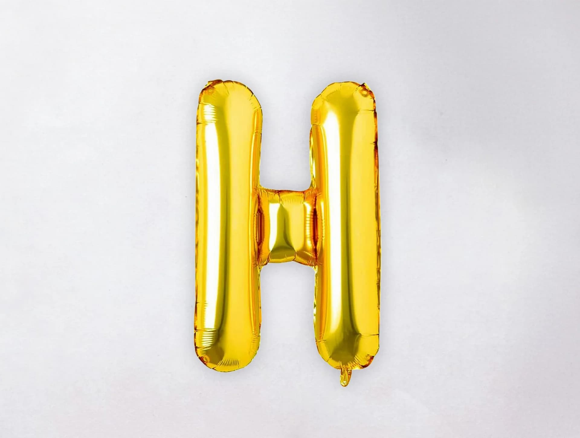 Helium Letter Balloon - H - Gold