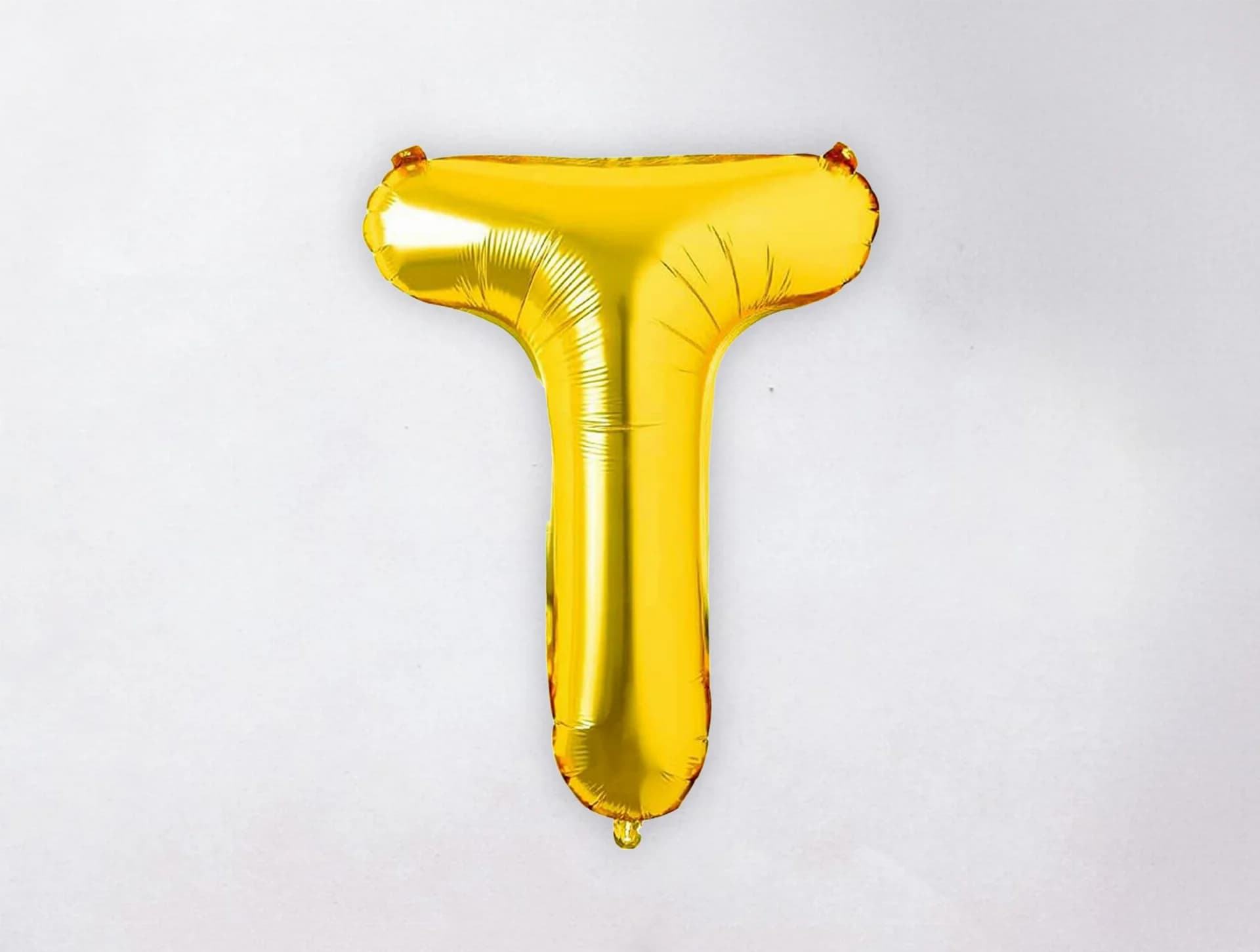 Helium Letter Balloon - T - Gold