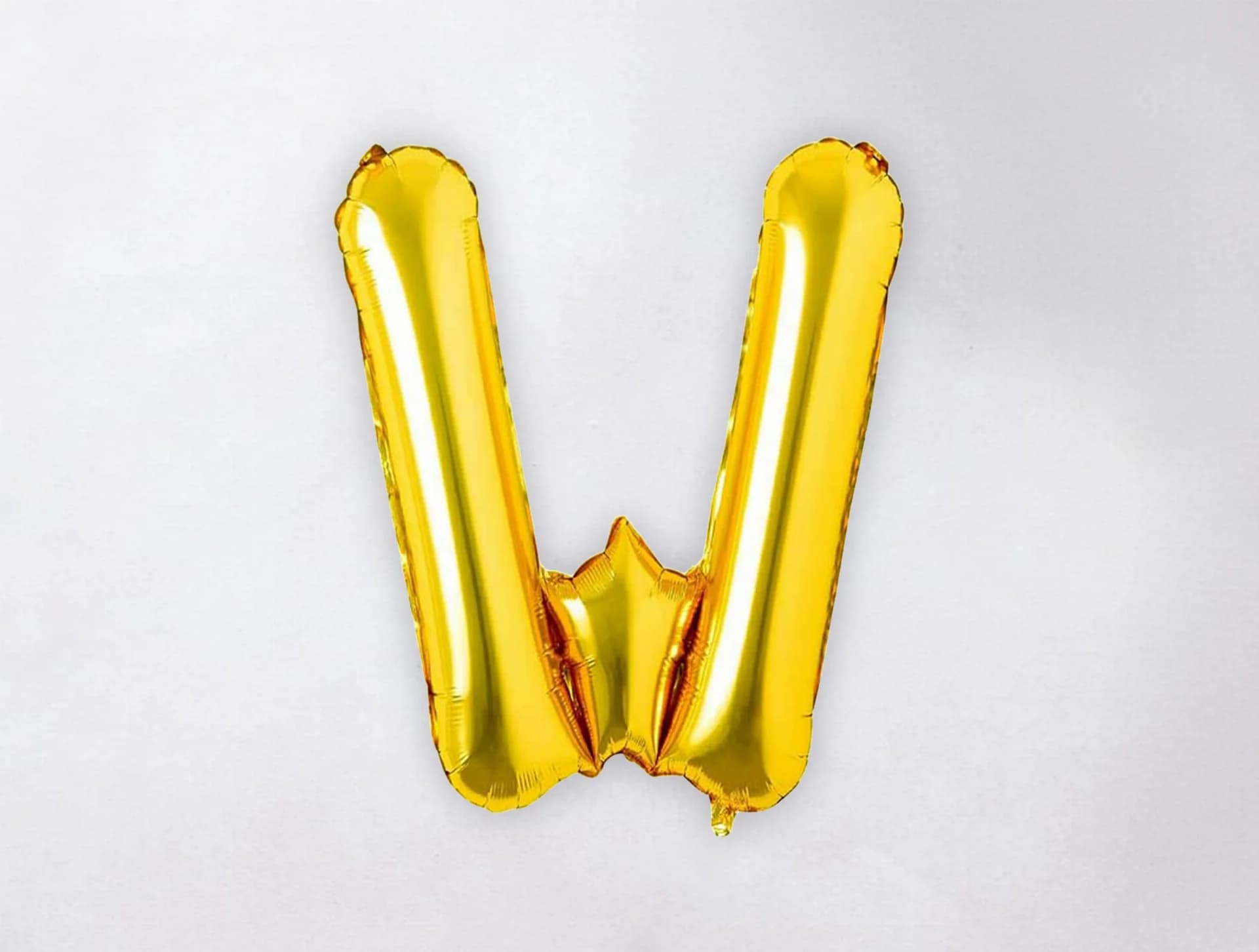 Helium Letter Balloon - W - Gold